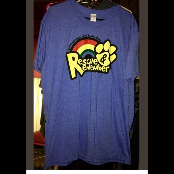 Rescue and remember t shirt rainbow bridge. - Picture 1 of 1